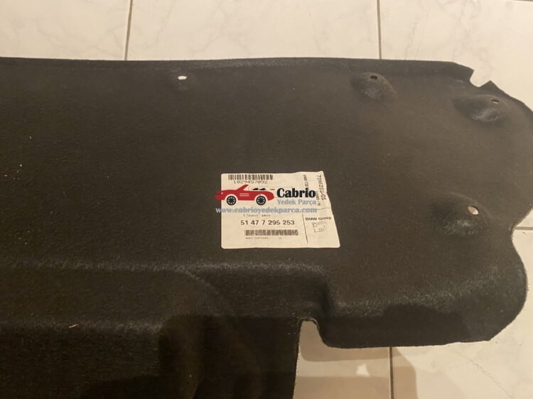 BMW F33 F83 CABRİO UYUMLU ORJİNAL 7295253 BAGAJ KAPAĞI HALISI ÇIKMA TEMİZ