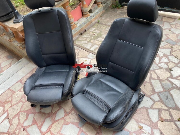 BMW X5 E53 UYUMLU RECARO ELEKTRİKLİ ISITMALI SİYAH DERİ TEMİZ ÇIKMA SAĞ SOL KOLTUK ORJİNAL 
