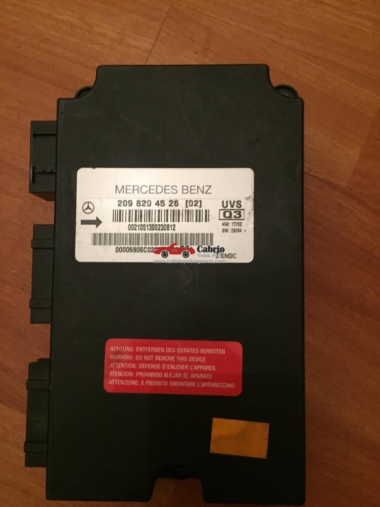 MERCEDES CLK W209 CABRİO UYUMLU 2098204526 TENTE BEYNİ ORJİNAL