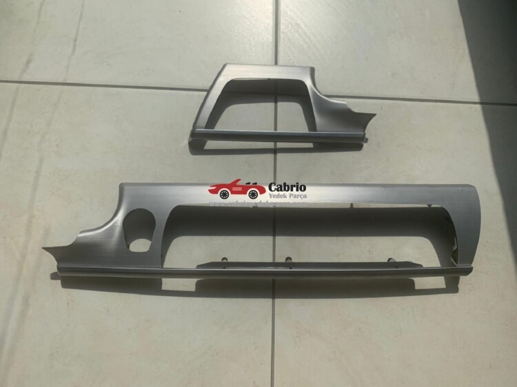 BMW F06 F12 F13 UYUMLU GRİ TRİM 2 PARÇADIR ORTA VE FAR DÜĞMESİ TEMİZ ORJİNAL ÇIKMA 