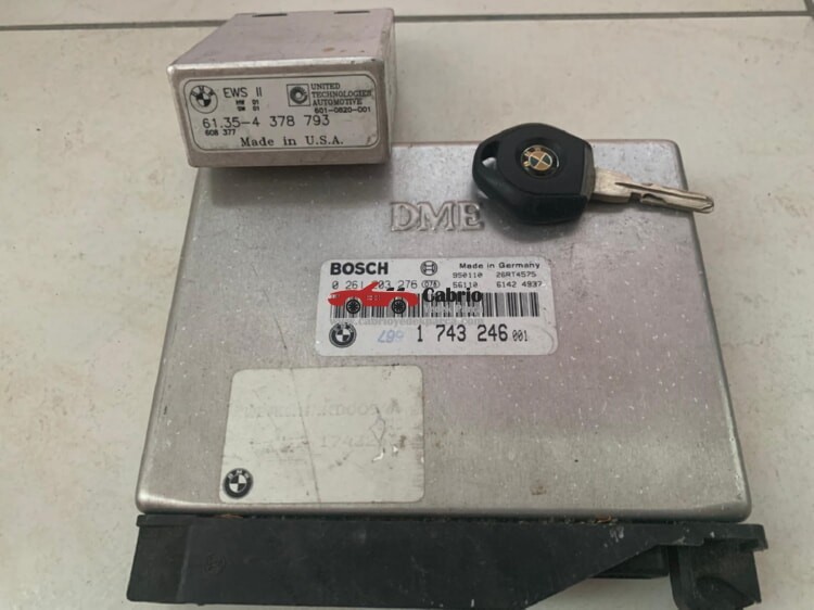 BMW MOTOR BEYNİ EWS E46 M43 316 MOTORLARA UYUMLU BOSCH 0261203276 ORJİNAL SET OLARAK TEMİZ ÇIKMA 