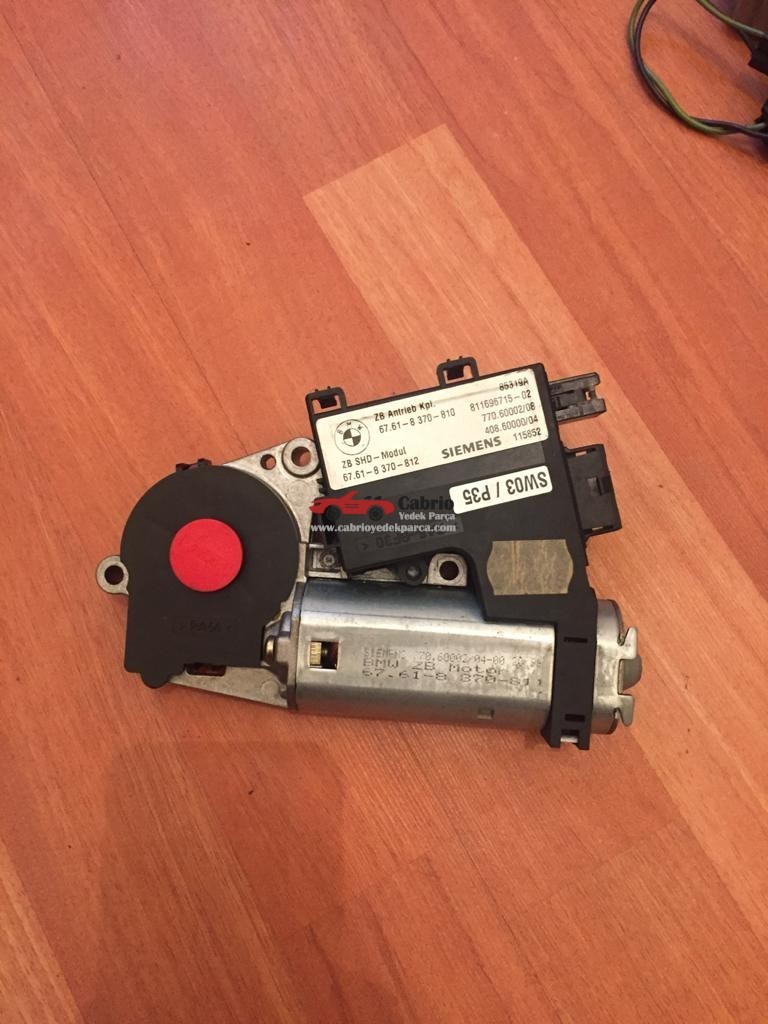 BMW E38 E39 UYUMLU ORJİNAL SUNROOF MOTORU 8370812 ÇIKMA TEMİZ