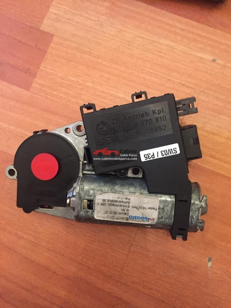 BMW E38 39 UYUMLU ORJİNAL SUNROOF MOTORU 8370810 ÇIKMA TEMİZ