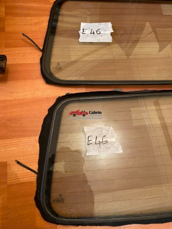 BMW E46 CABRİO UYUMLU ORJİNAL TENTE CAMI ÇIKMA TEMİZ