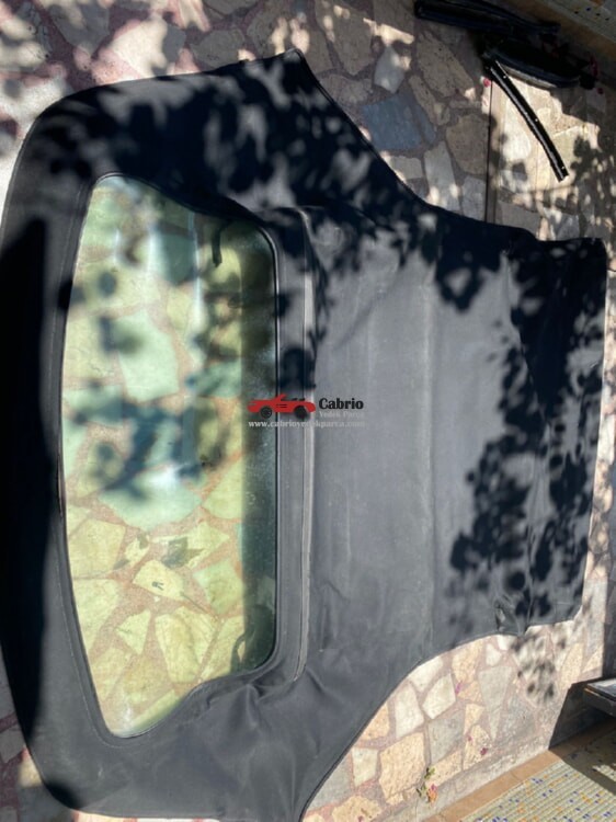 BMW E36 CABRİO UYUMLU ORJİNAL TENTE DIŞ BEZİ SİYAH 2 HATASI VAR ÇIKMA 