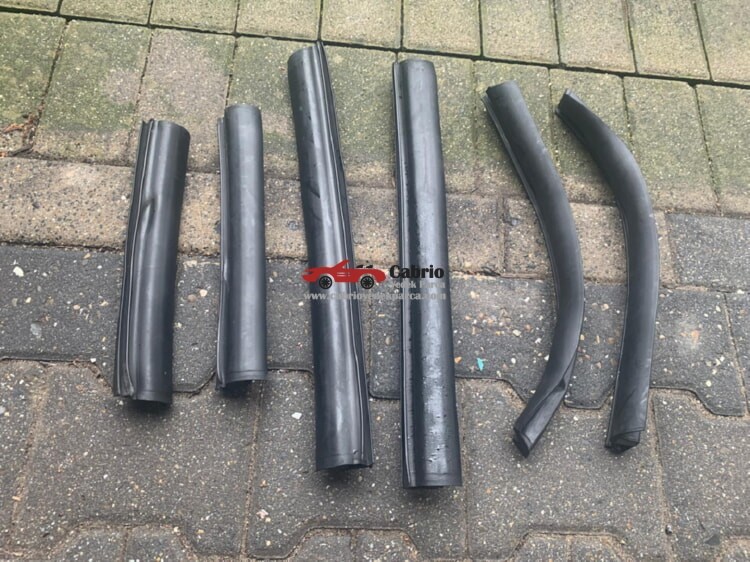 VOLVO C70 CABRİO UYUMLU ORJİNAL TENTE FİTİLİ ÇIKMA TEMİZ 6 PARÇA 