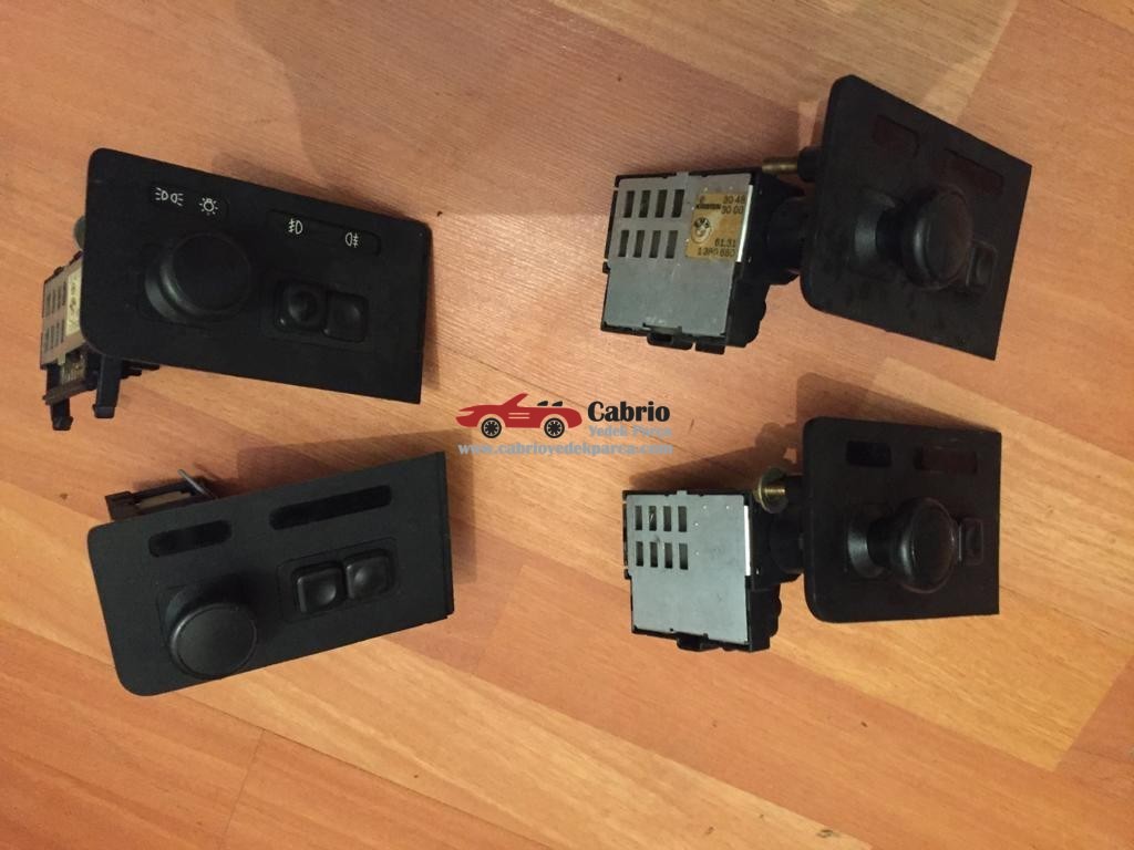 BMW E30 UYUMLU ORJİNAL FAR DÜĞMESİ VE SİS AÇMA DÜĞMESİ ÇIKMA TEMİZ