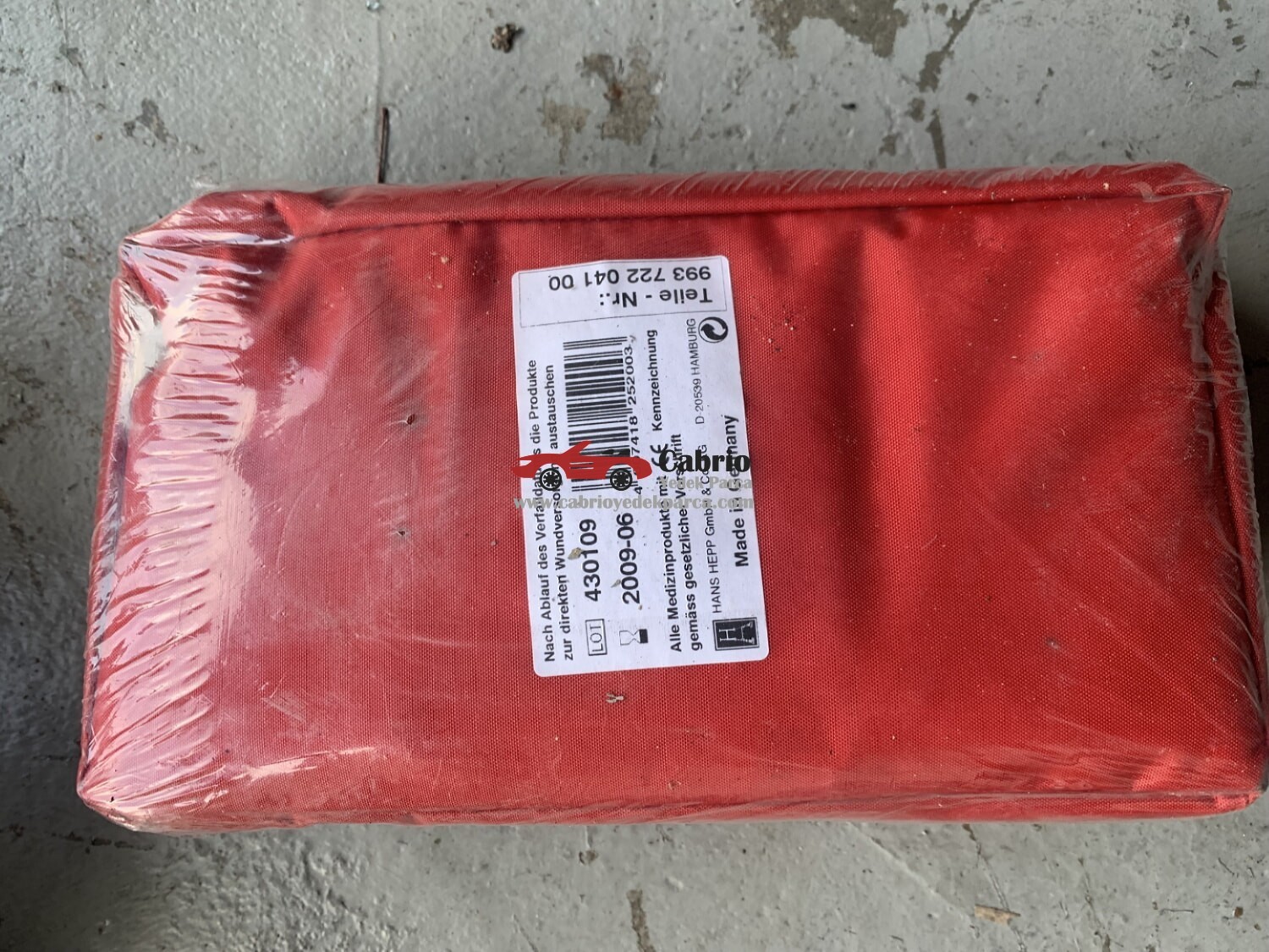 PORSCHE 964 993 996 997 UYUMLU ORJİNAL İLK YARDIM KUTUSU SIFIR 99372204100