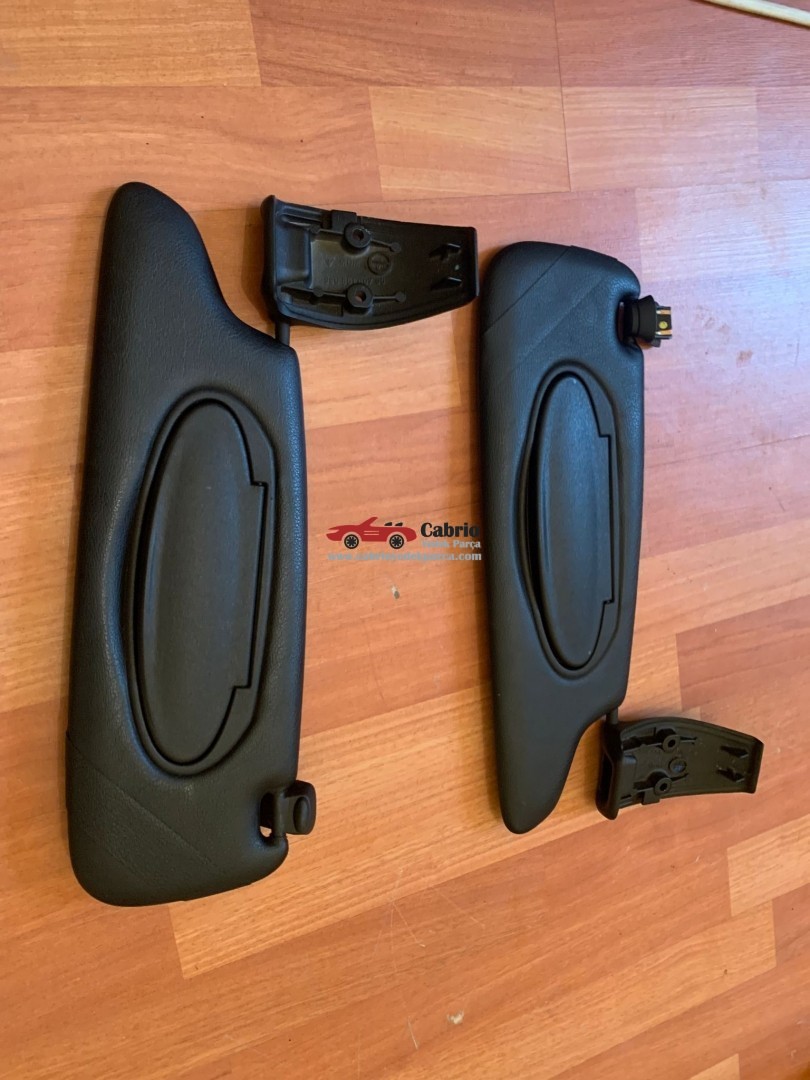 PORSCHE BOXSTER 986 911 996 997 UYUMLU ORJİNAL SİYAH ÇIKMA TEMİZ HATASIZ GÜNEŞLİK SAĞ VE SOL TARAF