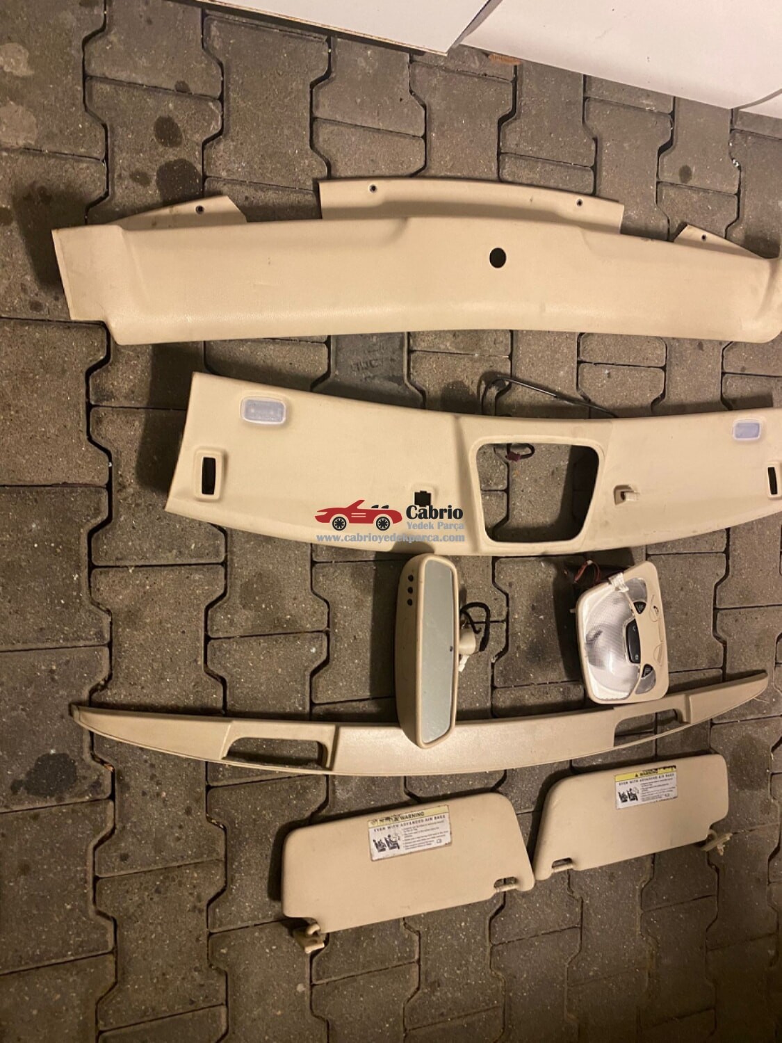MERCEDES W209 CABRİO UYUMLU ORJİNAL GÜNEŞLİK ÇIKMA TEMİZ
