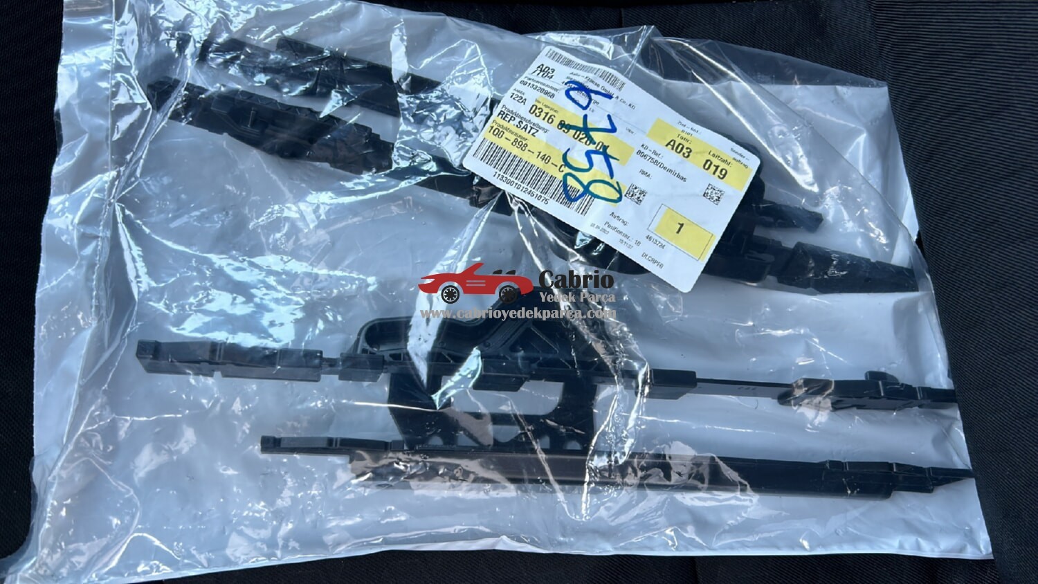 VOLKSWAGEN EOS CABRIO TENTE HARDTOP SUNROOF TAMİR TAKIMI ORJİNAL SIFIR SAĞ SOL 