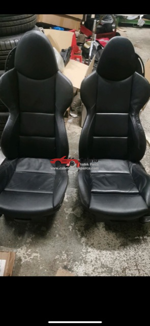 BMW Z4 CABRİO E85 E86 ROADSTAR COUPE UYUMLU ORJİNAL M SİYAH DERİ KOLTUK 