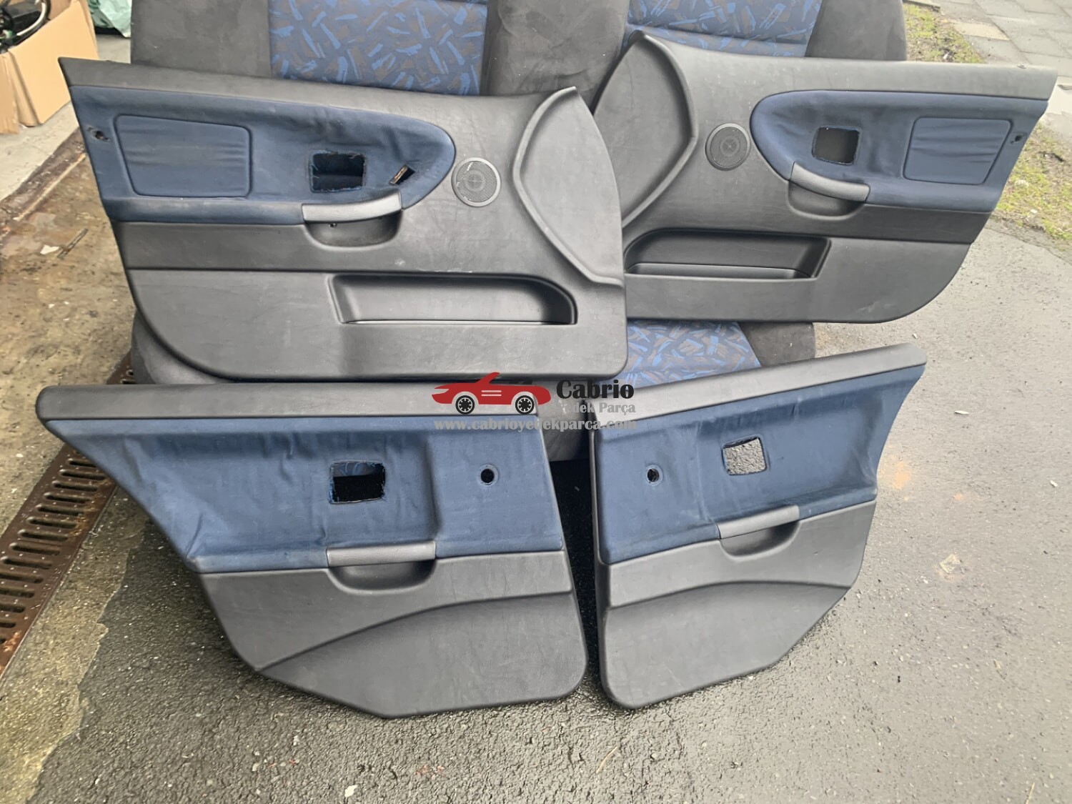 BMW E36 SEDAN UYUMLU RECORA ISITMALI MAVİ BOA BOA ALCANTRA KUMAŞ ARKA ÕN KAPI DÕŞEMELERi DAHİL KOLTUK TAKIMI SET HALİNDE