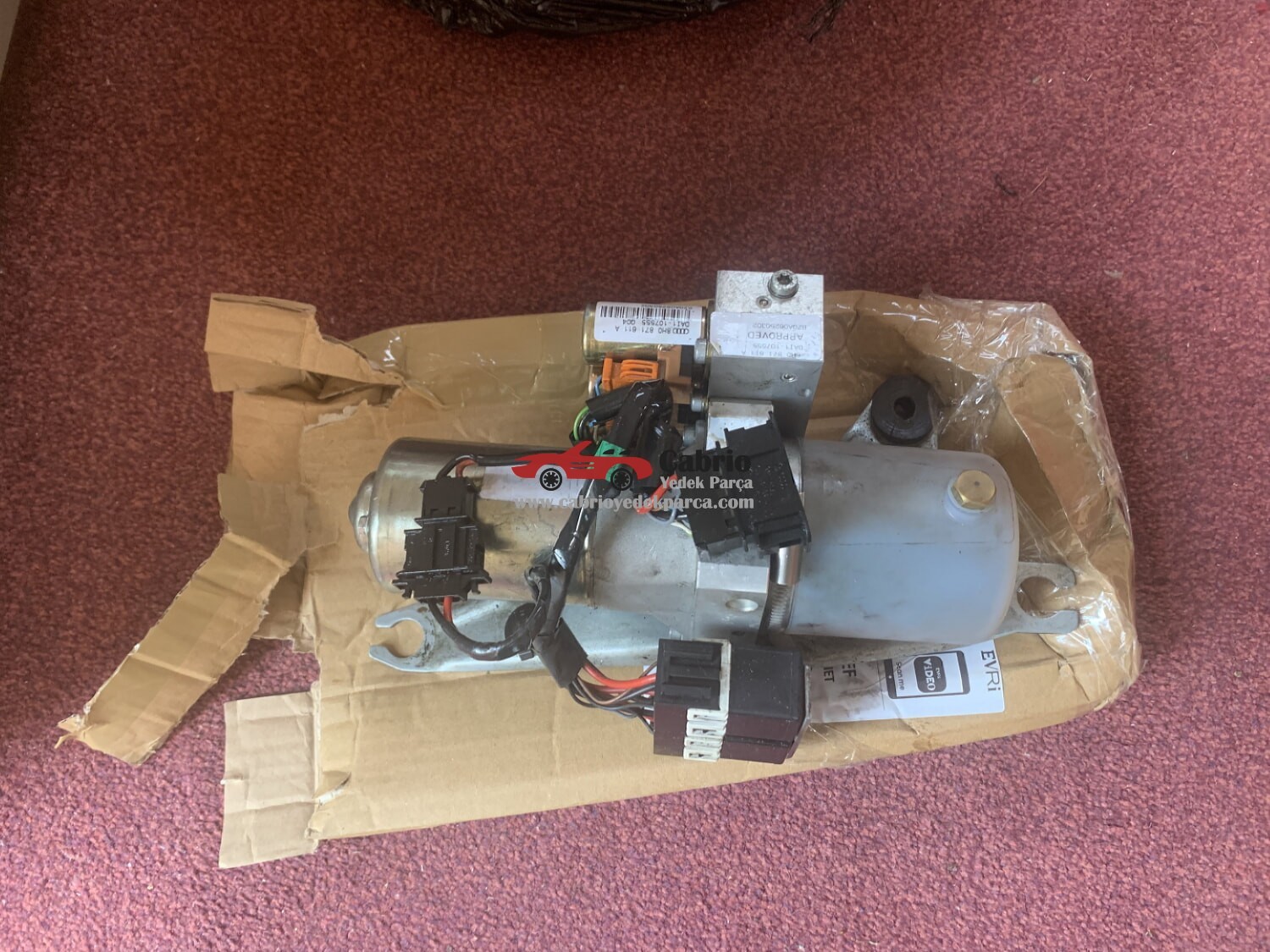 AUDİ A4 B6 B7 CABRİO 8H0871611A UYUMLU ORJİNAL TENTE MOTORU ÇIKMA TEMİZ