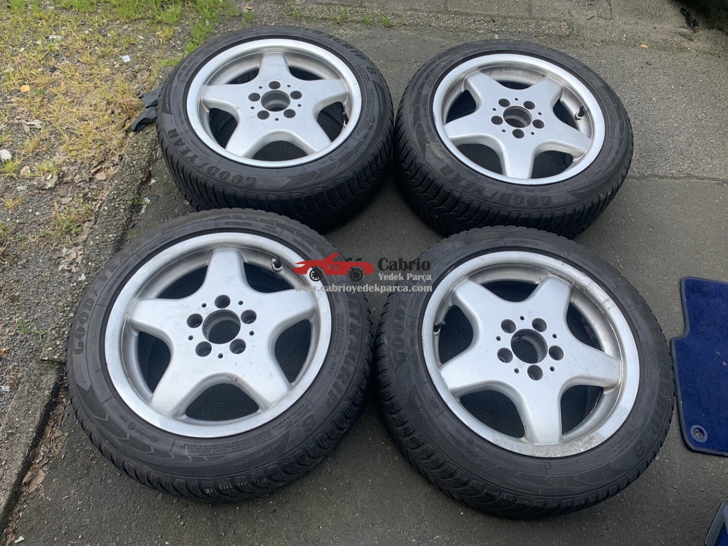 MERCEDES AMG STYLİNG JANT LASTİK 205 55 16 TAKIMI W203 W208 W210 W124 W202 W170 ÇIKMA TEMİZ 