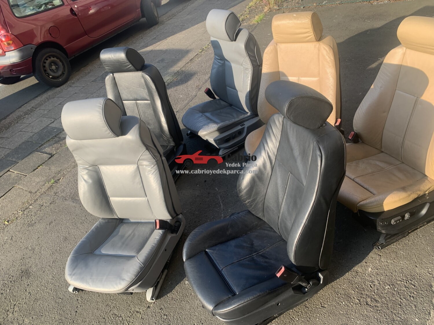 BMW E39 E38 UYUMLU ORJİNAL ELEKTRİKLİ GRİ SAĞ SOL KOLTUK