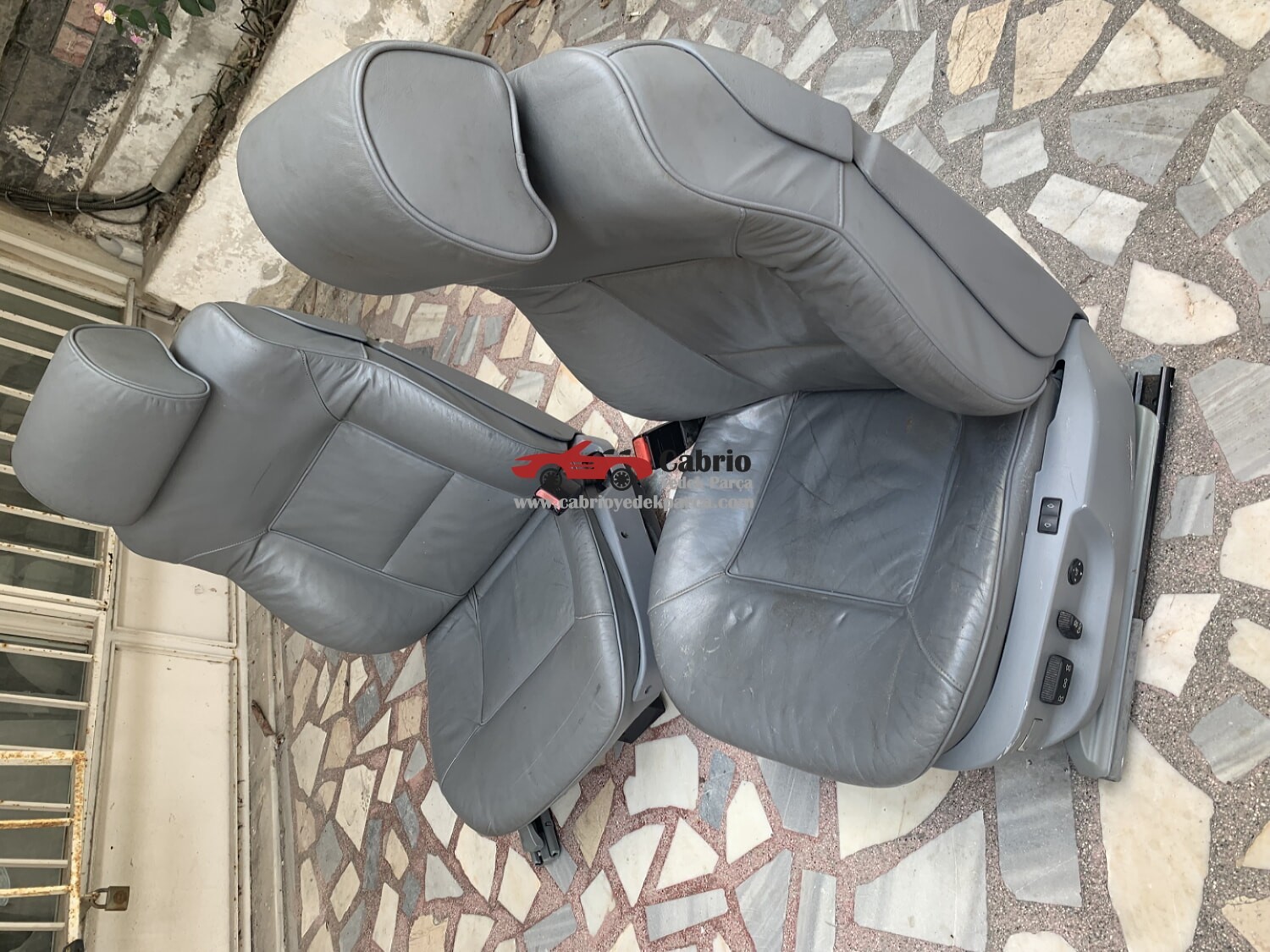 BMW E39 E38 UYUMLU ORJİNAL ELEKTRİKLİ GRİ RENGİNGE BEL KIRMALI BEL ŞİŞİRMELİ MODELİ SAĞ SOL KOLTUK TEMİZ