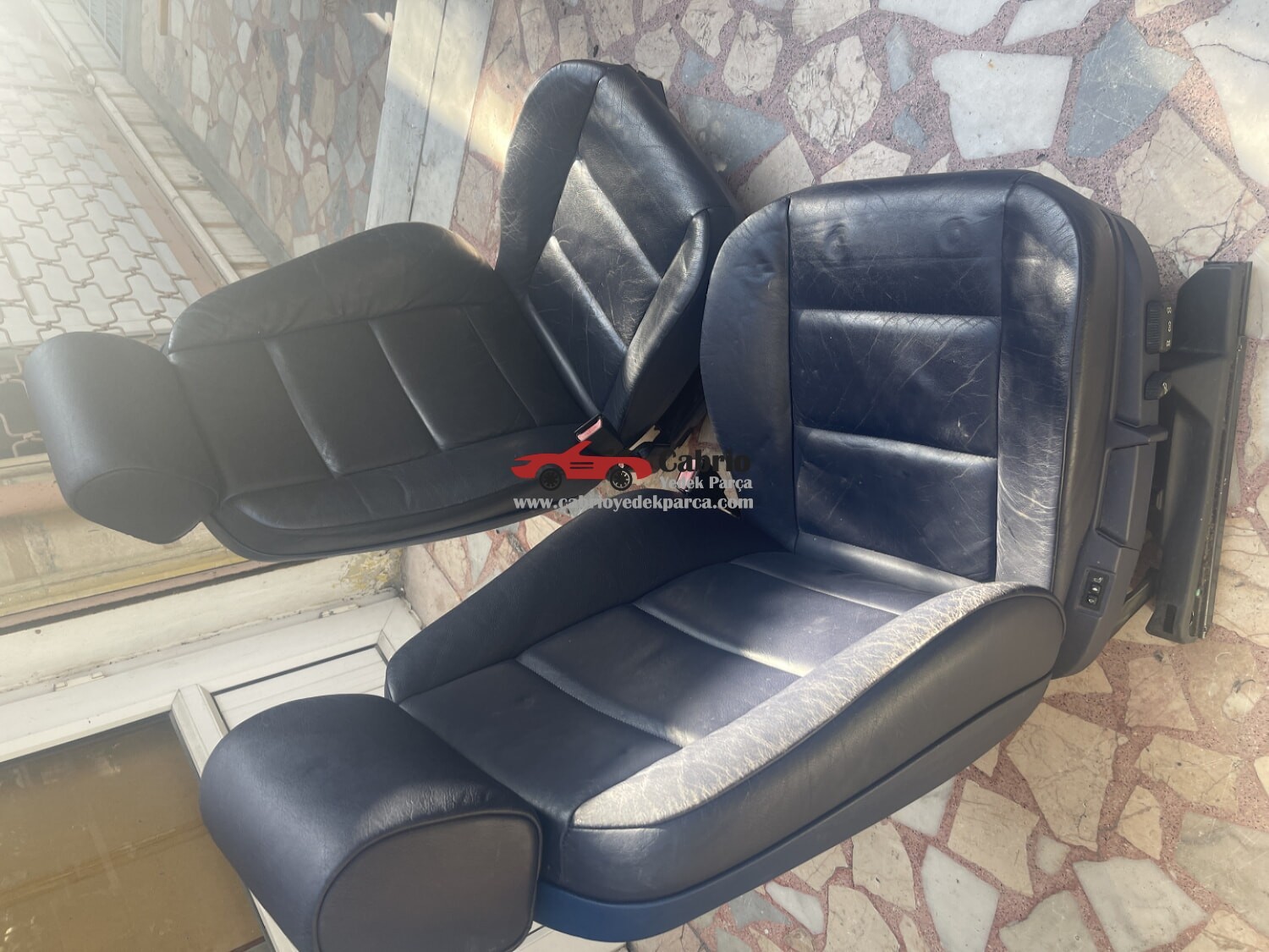 BMW M3 E36 VADER YAPMAK İSTEYENLERE ELEKTRİKLİ BEL ŞİŞİRMELİ NADİR MODELDEN ORJİNAL SAĞ SOL KOLTUK MAVİ RENK 