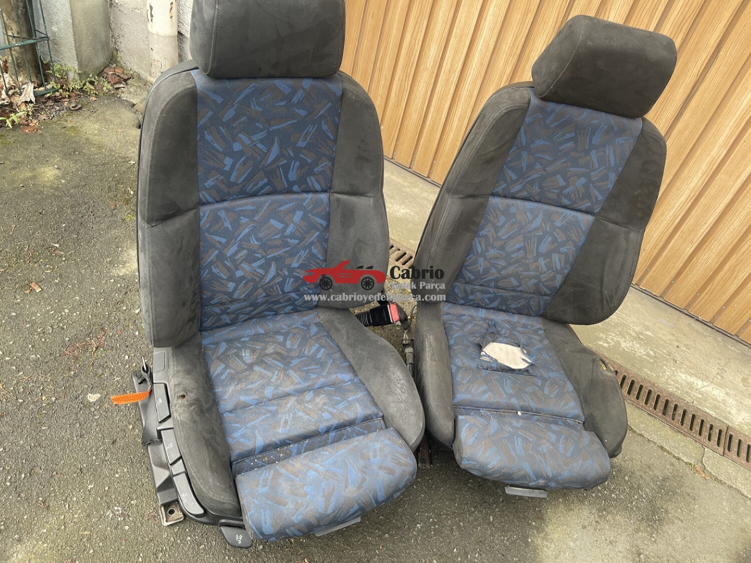 BMW E36 SEDAN UYUMLU RECORA MAVİ BOA BOA ALCANTRA KUMAŞ SAĞ SOL KOLTUK 