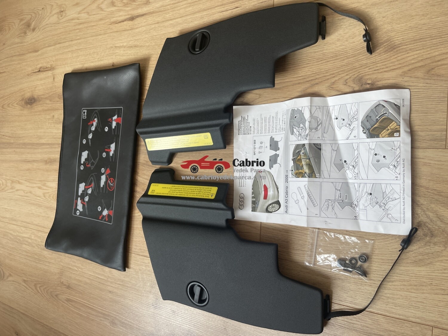 AUDİ A3 8P CABRİO ESKİ KASA UYUMLU ORJİNAL FLAP KAPAKLARI SAĞ SOL SIFIR KILIFLI 