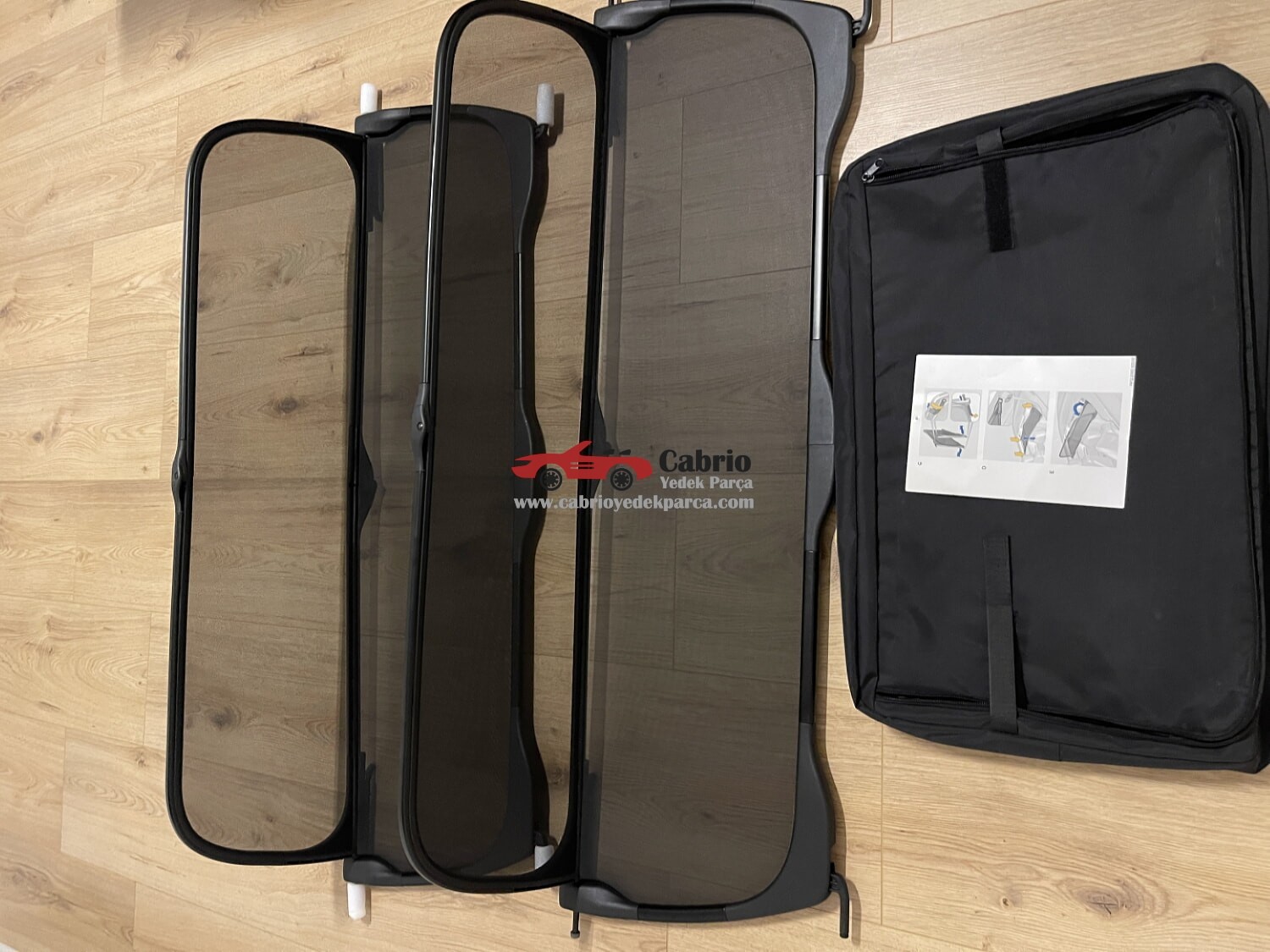 OPEL CASCADA CABRİO 1732400 UYUMLU ORJİNAL SİNEKLİK RÜZGARLIK ÇIKMA TEMİZ ÇANTASIYLA BİRLİKTE 