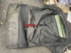 MİNİ COOPER R57 CABRİO UYUMLU ORJİNAL SİYAH RENK TENTE CAMI ÜZERİNDE ORJİNAL ÇIKMA TEMİZ