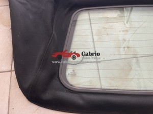 BMW E46 CABRİO UYUMLU TENTE ORJİNAL CAMI ÜZERİNDE ÇIKMA ORJİNAL TEMİZ SİYAH RENK