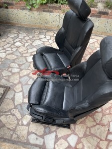 BMW E46 SEDAN 4 KAPI UYUMLU RECARO ISITMALI SİYAH DERİ SAĞ SOL ORJİNAL TEMİZ KOLTUK ÇIKMA