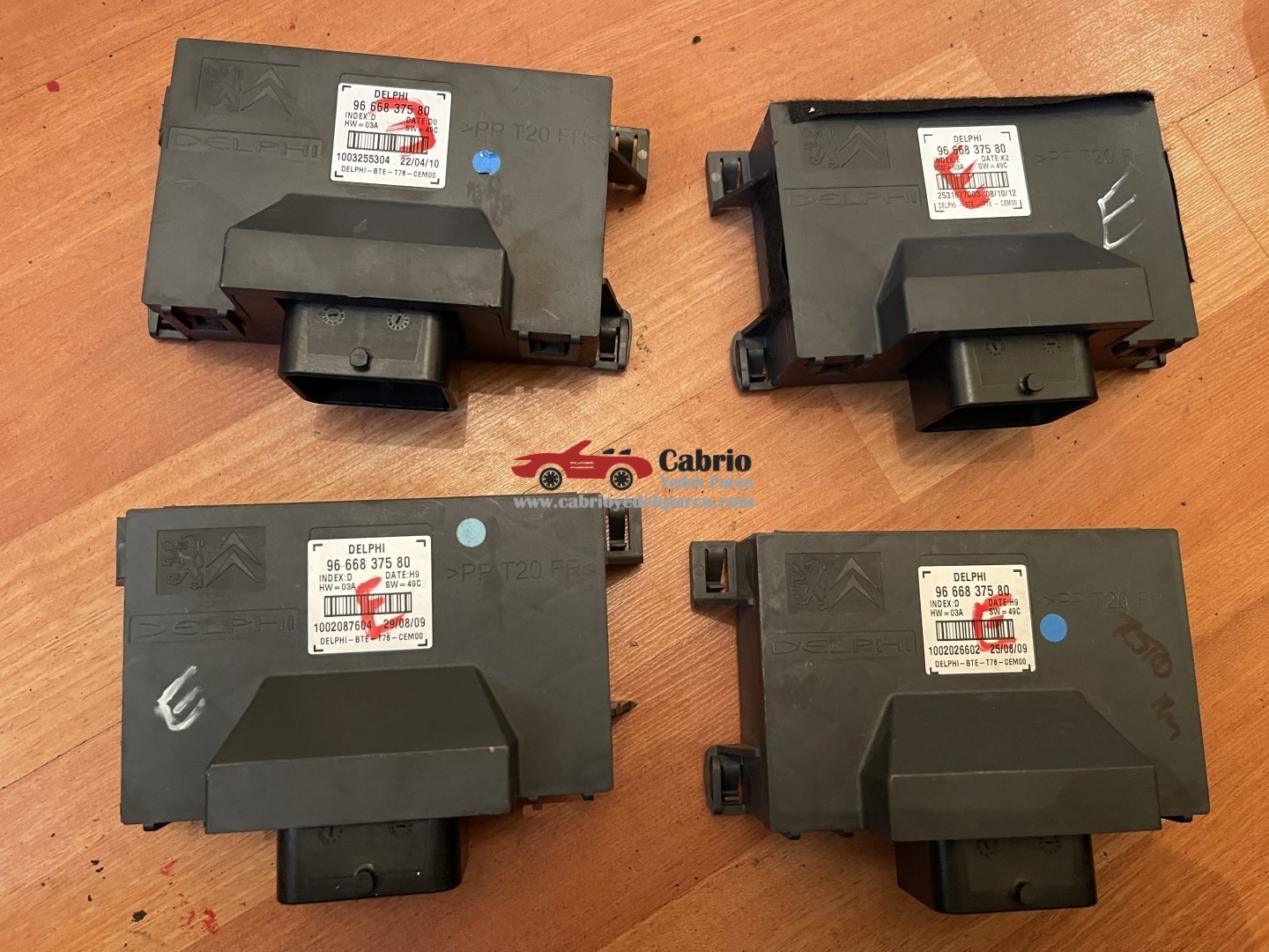 PEUGEOT 308 CC CABRİO UYUMLU 9666837580 HARDTOP TENTE BEYNİ ORJİNAL ÇIKMA TEMİZ