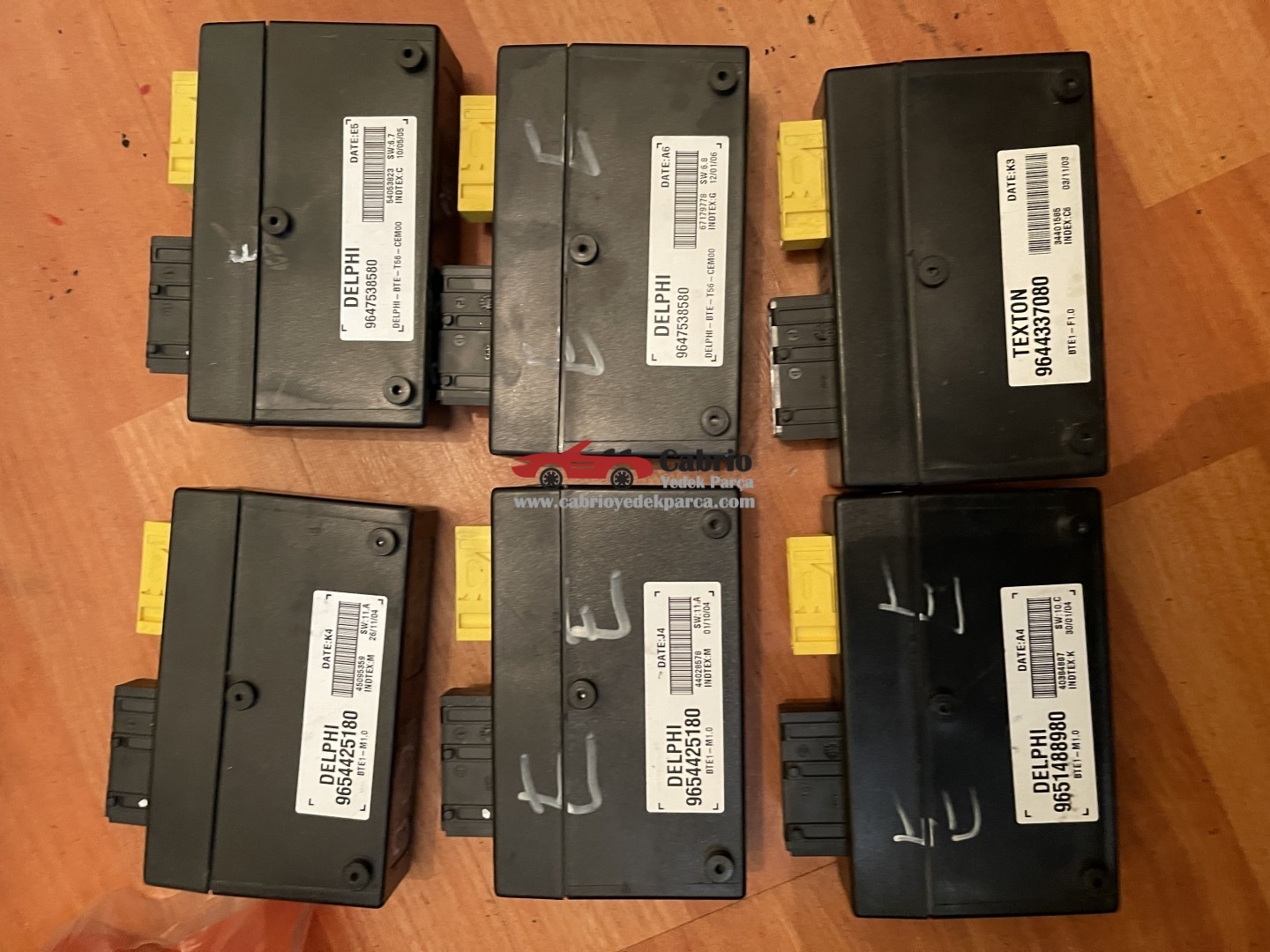 PEUGEOT 307 CC CABRİO UYUMLU 9647538580 TENTE BEYNİ ORJİNAL ÇIKMA TEMİZ